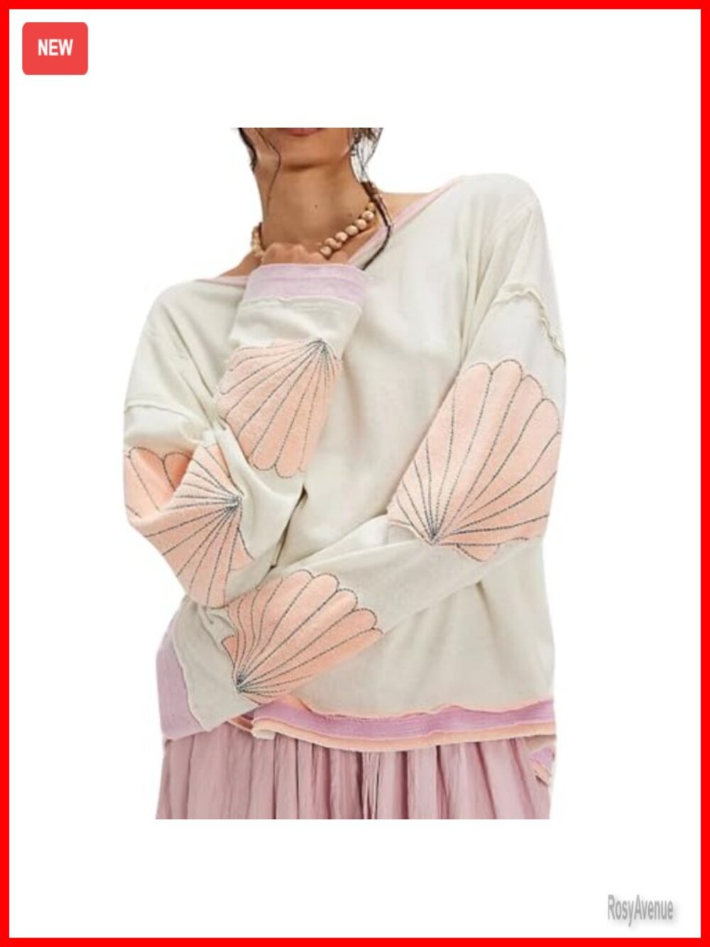 Women Floral Graphic Sweatshirt Oversized Loose Pullover Long Sleeve Crew Neck